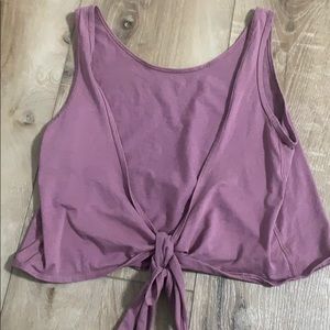 lululemon size 2 wrap crop top
